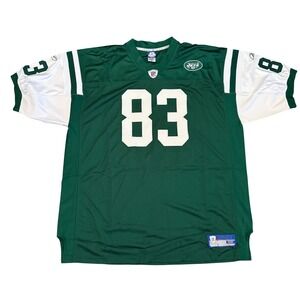 Reebok NFL New York Jets Santana Moss Jersey Mens 56 4XL Green White